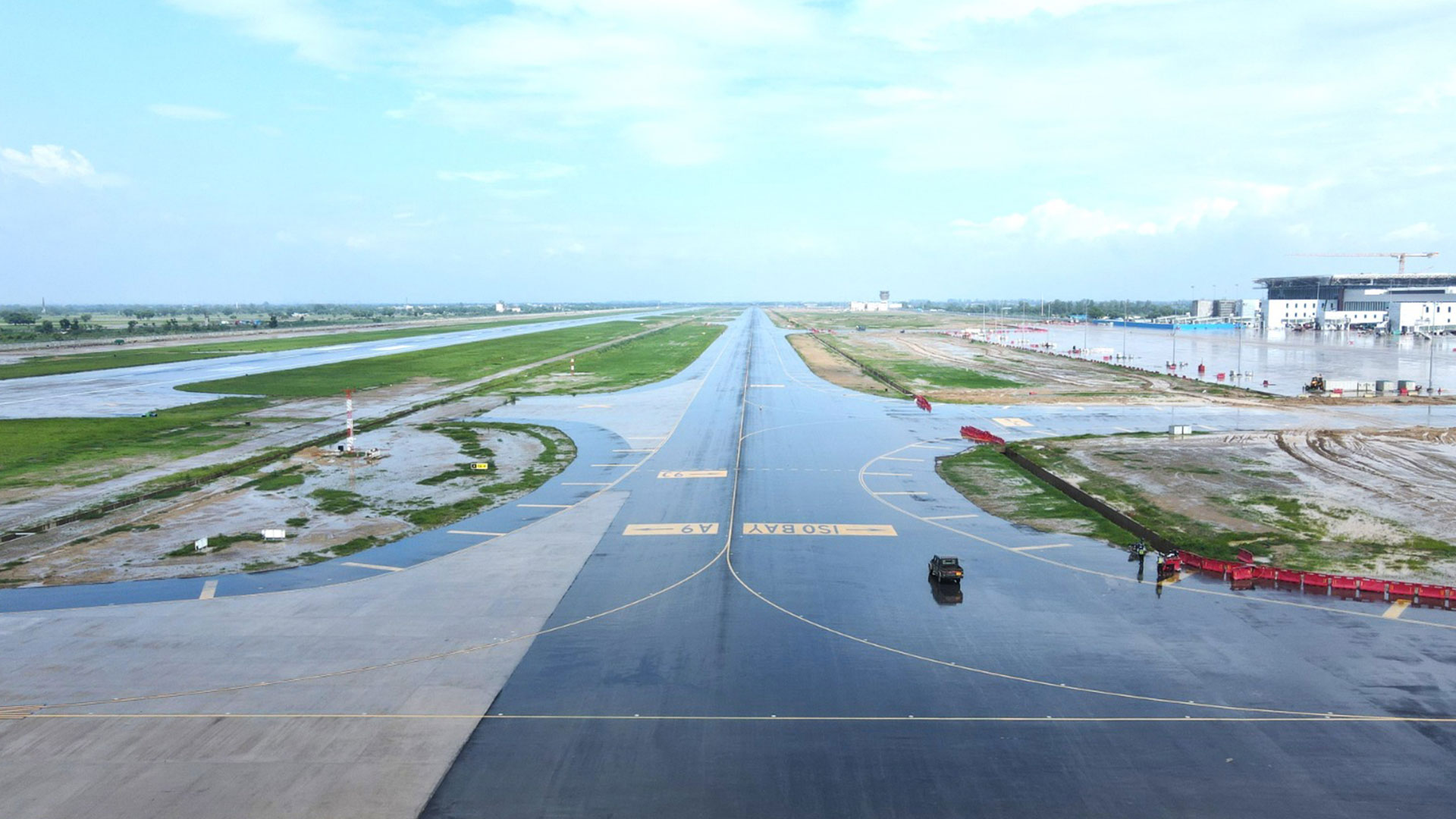 the runway